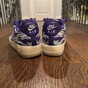 glow in the dark the dark af1 purple skeleton sneakers